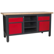 Sealey Workstation with 2 Drawers, 2 Cupboards