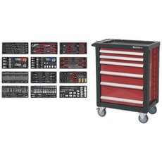 Sealey 6 Drawer Roller Cabinet and 298 Piece Hand Tool Kit