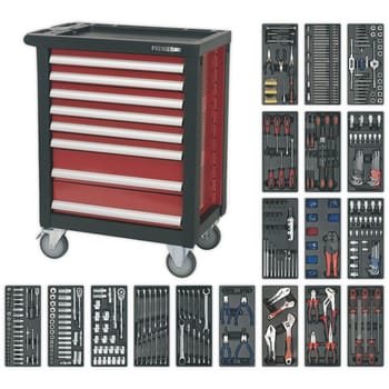 Sealey Premier 8 Drawer Roller Cabinet + 707 Piece Tool Kit