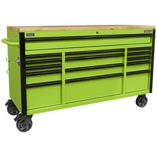 Sealey Superline Pro 15 Drawer Wooden Worktop Roller Cabinet 