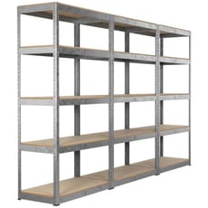 Sealey 3 Piece 5 Shelf 350kg Capacity per Level Racking Unit