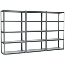 Sealey 3 Piece 5 Shelf 600kg Capacity per Level Racking Unit