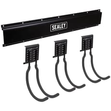 Sealey APH Wall Mount Storage Rail and Large Hooks Kit