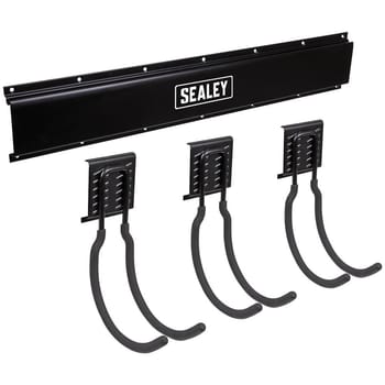 Sealey APH Wall Mount Storage Rail and Large Hooks Kit