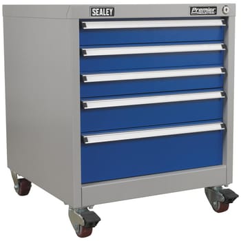 Sealey Premier Industrial Mobile Cabinet 5 Drawer