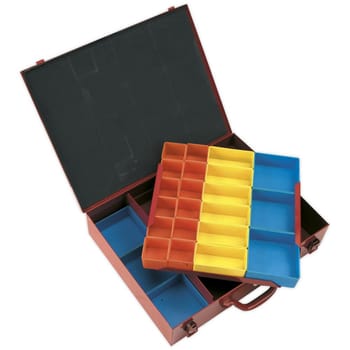 Sealey 27 Compartment Metal Organiser Case
