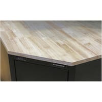 Sealey Oak Corner Worktop for Modular Corner Floor Cabinet 