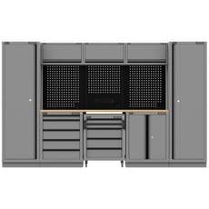 Sealey Superline Pro Black Edition Rubber Wood Worktop Storage System Combo