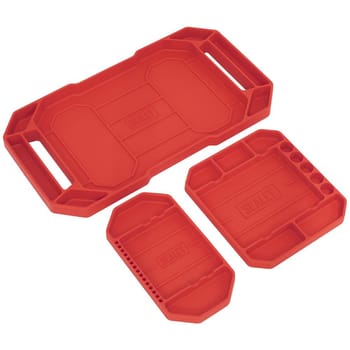 Sealey 3 Piece Non Slip Flexible Tool Tray Set