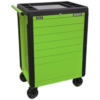 Sealey 7 Drawer Push To Open Hi Vis Tool Roller Cabinet