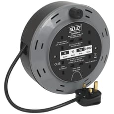Sealey 2 Socket Cable Reel Cassette 240v