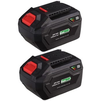 Sealey BK06 20v Cordless SV20V Li-ion Battery 6ah Pack of 2