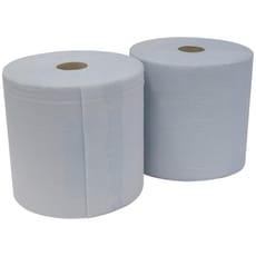 Sealey Large 2 Ply Blue Roll Paper Wipes