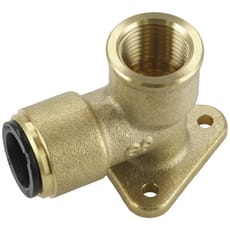 Sealey 1/2" BSP Brass Wingback Elbow for John Guest Speedfit Systems