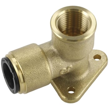 Sealey 1/2" BSP Brass Wingback Elbow for John Guest Speedfit Systems