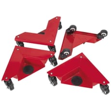 Sealey 4 Piece Castor Fitted Corner Movers / Dollies