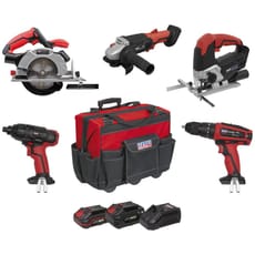 Sealey CP20V 20v Cordless 5 Piece Power Tool Kit
