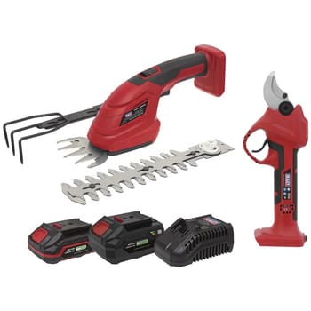 Sealey 20v SV20 2 Piece Cordless Garden Power Tool Kit