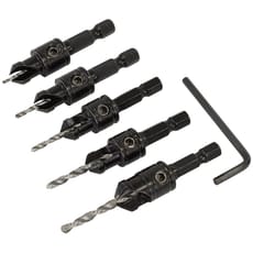 Sealey 5 Piece Countersinking Drill Bit Set