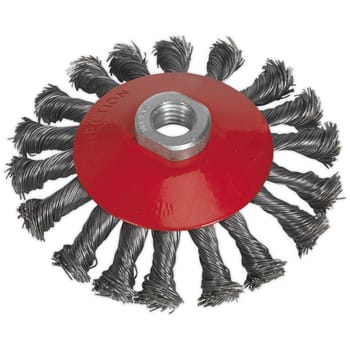 Sealey Conical Twisted Knot Wire Brush