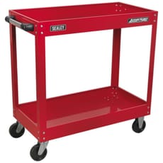 Sealey Heavy Duty 2 Shelf Trolley with Lockable Top