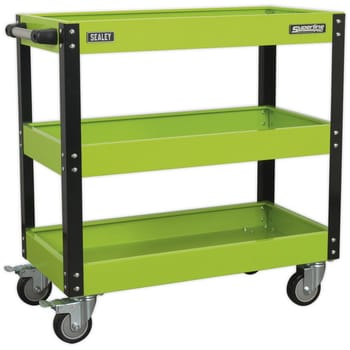 Sealey CX110HV Hi Vis 3 Shelf Trolley