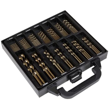 Sealey 99 Piece HSS Cobalt Fully Ground Drill Bit Set