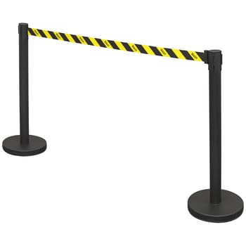 Sealey EV23 Retractable Safety Belt Barrier Post Set