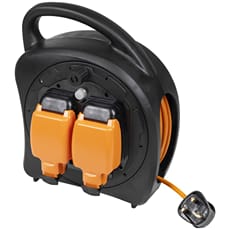 Sealey 2 Socket Weatherproof Cable Extension Reel 240v