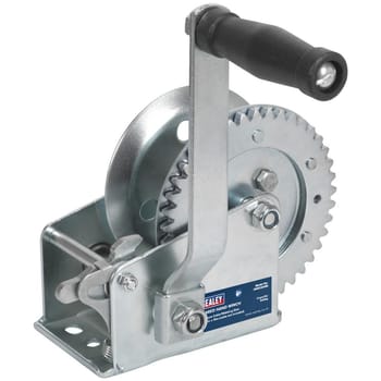Sealey Hardened Steel Geared Hand Winch with Manual Brake