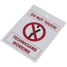 Sealey Hybrid Electric Vehicle Keyring Warning Tag