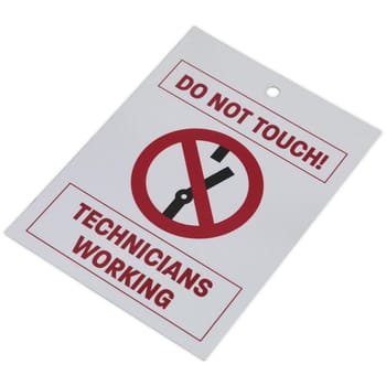 Sealey Hybrid Electric Vehicle Keyring Warning Tag