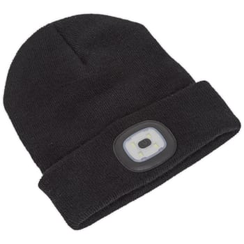 Sealey SMD LED USB Rechargeable Beanie Hat