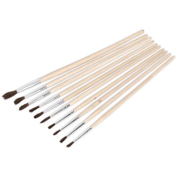 Sealey 10 Piece Touch Up Paint Brush Set