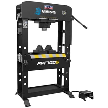 Sealey Viking Floor Air / Hydraulic Press with Sliding Ram and Foot Pedal
