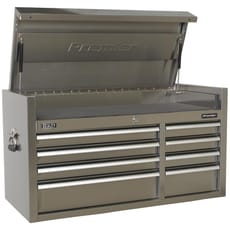Sealey 8 Drawer Wide Stainless Steel Tool Chest