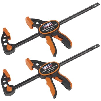 Sealey Quick Bar Clamp Pack of 2