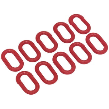Sealey 10 Piece Red Plastic Chain Connector Set