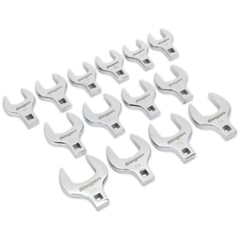 Siegen 14 Piece 1/2" Drive Crow Foot Spanner Set Metric