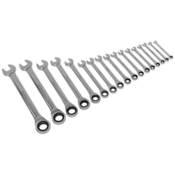 Siegen S01156 17 Piece Combination Ratchet Spanner Set Metric