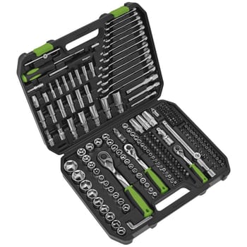 Siegen 219 Piece Combination Drive Socket Spanner and Screwdriver Set