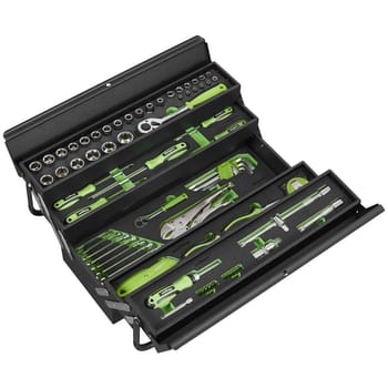 Siegen 86 Piece Cantilever Tool Box Tool Set
