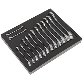 Siegen 14 Piece Stubby Combination Spanner Set in Module Tray