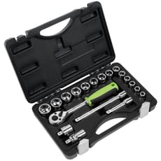 Siegen 19 Piece 3/8" Drive Hex Socket Set