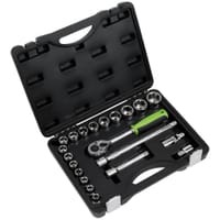 Siegen 21 Piece 1/2" Drive Hex Socket Set