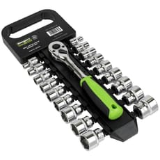 Siegen 19 Piece 3/8" Drive Hex Socket Set