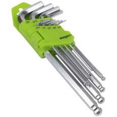 Siegen 9 Piece Long Ball End Hexagon Allen Key Set Imperial