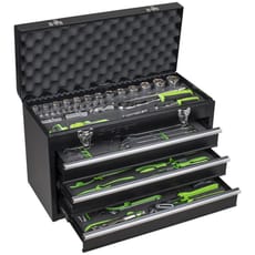 Siegen 3 Drawer Tool Chest + 98 Piece Tool Kit