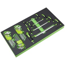 Siegen 35 Piece Torx and Hex Key Set in Module Tray