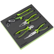 Siegen 4 Piece Comfort Grip Pliers Set in Foam Module Tray